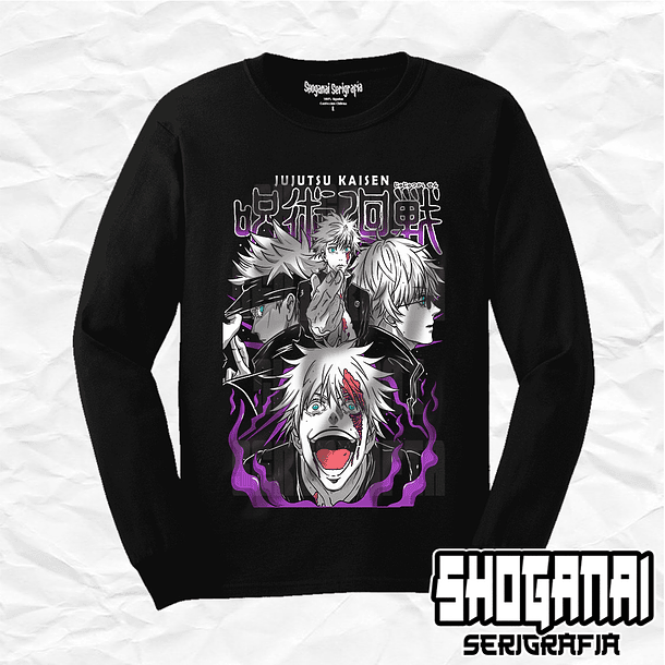 JJK38 Satoru Gojo - Jujutsu Kaisen / Polera manga larga 1