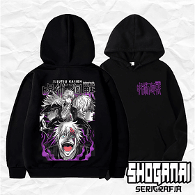 JJK38 Satoru Gojo - Jujutsu Kaisen / Hoddie - Poleron Canguro