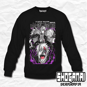 JJK38 Satoru Gojo - Jujutsu Kaisen / Crewneck - Poleron Polo