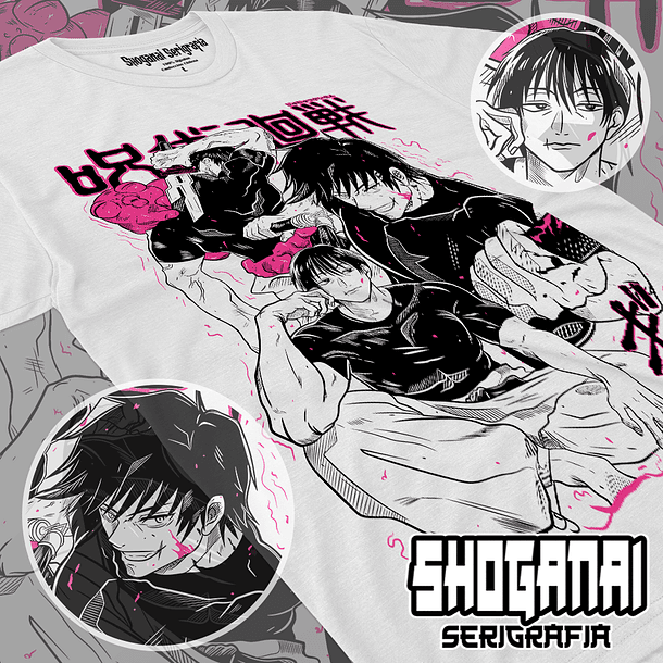 JJK39 Toji Fushiguro - Jujutsu Kaisen / Polera manga corta 1