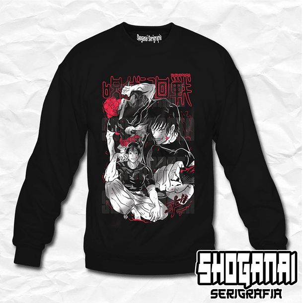JJK39 OP2 Toji Fushiguro - Jujutsu Kaisen / Crewneck - Poleron Polo 1