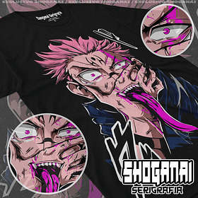 JJK40 Ryomen Sukuna - Jujutsu Kaisen / Polera manga corta