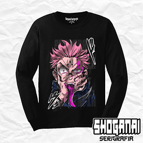 JJK40 Ryomen Sukuna - Jujutsu Kaisen / Polera manga larga