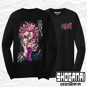 JJK40 Ryomen Sukuna - Jujutsu Kaisen / Polera manga larga