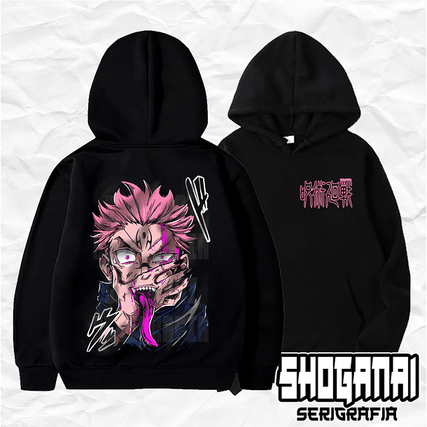 JJK40 Ryomen Sukuna - Jujutsu Kaisen / Hoddie - Poleron Canguro 1