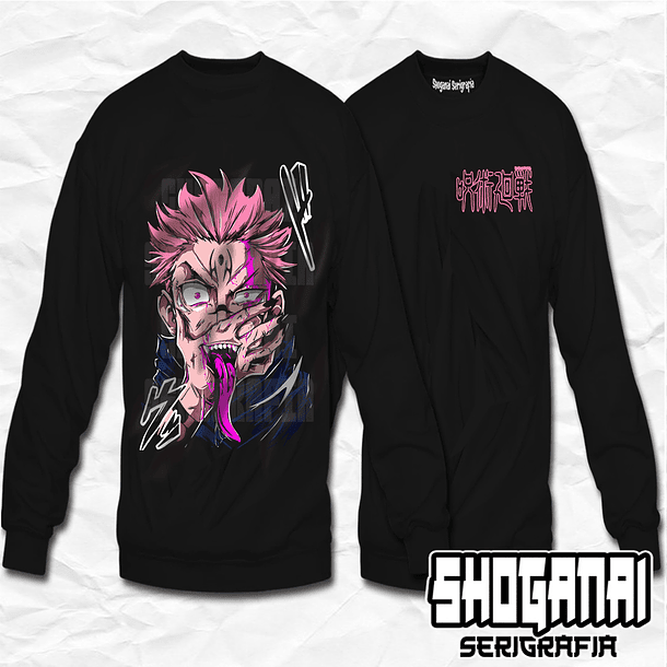 JJK40 Ryomen Sukuna - Jujutsu Kaisen / Crewneck - Poleron Polo 1
