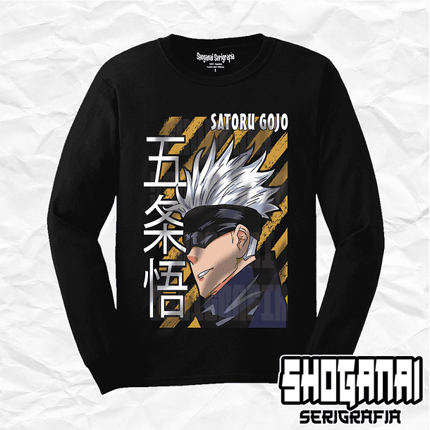 JJK41 Satoru Gojo - Jujutsu Kaisen / Polera manga larga 1