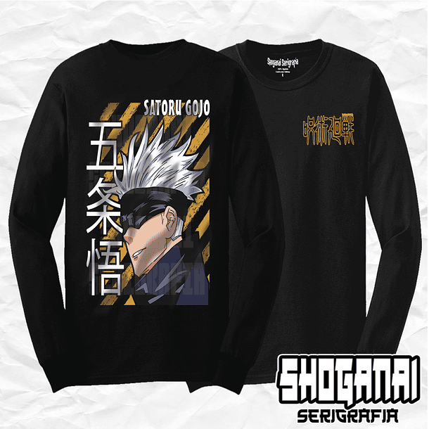 JJK41 Satoru Gojo - Jujutsu Kaisen / Polera manga larga 1