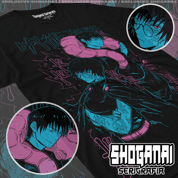 JJK42 Toji y Maki Zenin - Jujutsu Kaisen / Polera manga corta 1