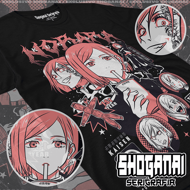 JJK44 Nobara Kugisaki - Jujutsu Kaisen / Polera manga corta 1