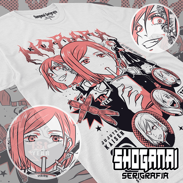 JJK44 Nobara Kugisaki - Jujutsu Kaisen / Polera manga corta 1