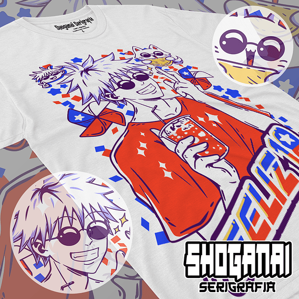 JJK45 Satoru Gojo Fiestas Patrias 18SEPT - Jujutsu Kaisen / Polera manga corta 1