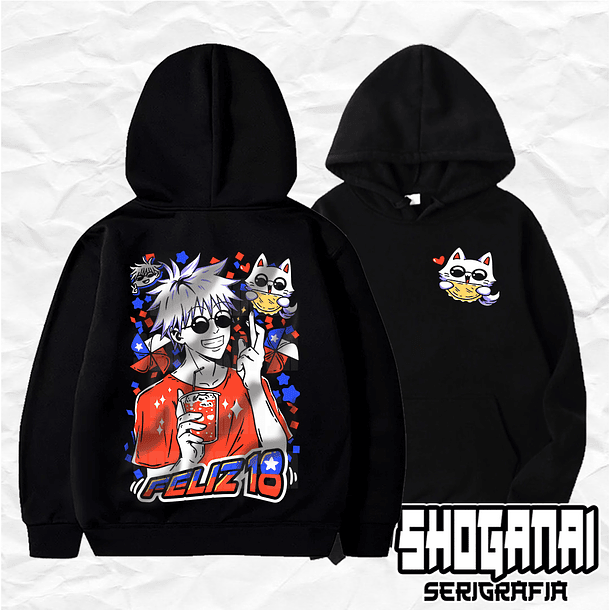 JJK45 Satoru Gojo Fiestas Patrias 18SEPT - Jujutsu Kaisen / Hoddie - Poleron Canguro 1