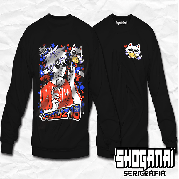 JJK45 Satoru Gojo Fiestas Patrias 18SEPT - Jujutsu Kaisen / Crewneck - Poleron Polo 1