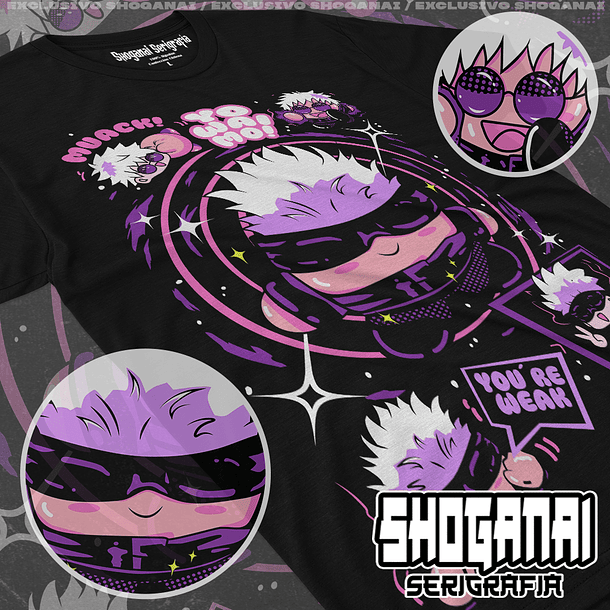 JJK47 Satoru Gojo Kirby - Jujutsu Kaisen / Polera manga corta 1