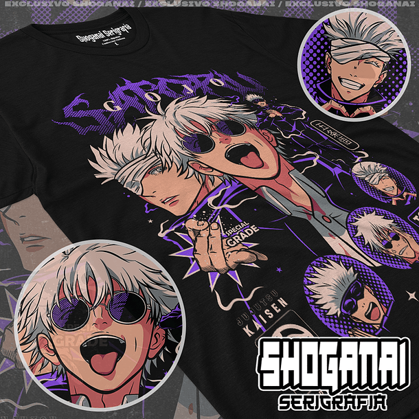 JJK48 Satoru Gojo - Jujutsu Kaisen / Polera manga corta 1