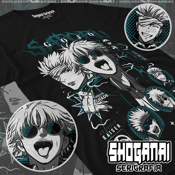 JJK48 OP2 Satoru Gojo - Jujutsu Kaisen / Polera manga corta 1