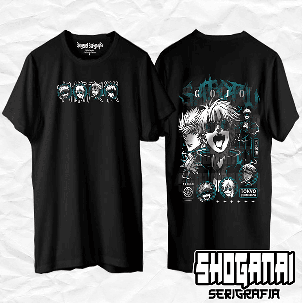 JJK48 OP2 Satoru Gojo - Jujutsu Kaisen / Polera manga corta 1