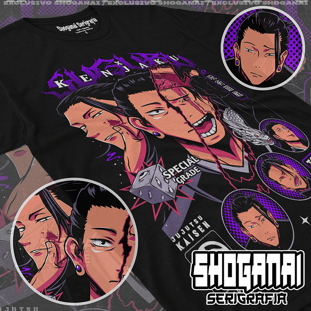 JJK49 Suguru Geto / Kenjaku - Jujutsu Kaisen / Polera manga corta 1