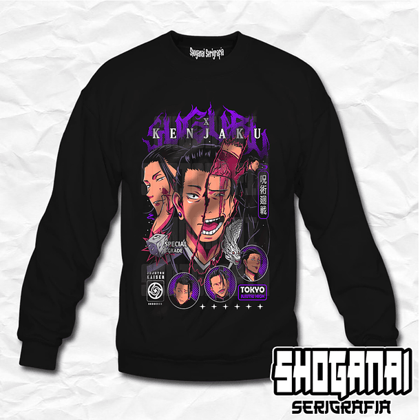 JJK49 Suguru Geto / Kenjaku - Jujutsu Kaisen / Crewneck - Poleron Polo 1