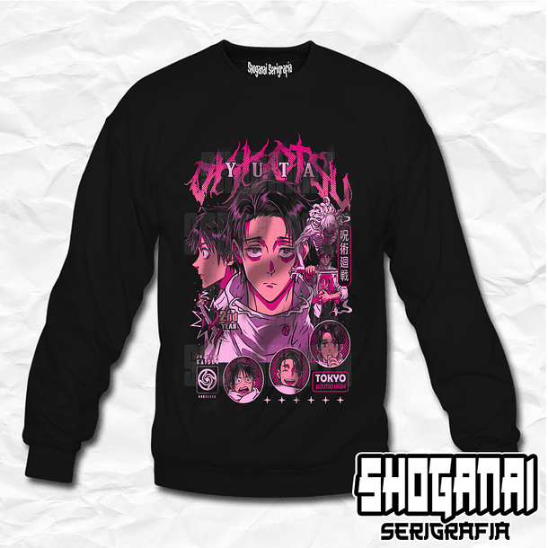 JJK50 Yuta Okkotsu - Jujutsu Kaisen / Crewneck - Poleron Polo 1