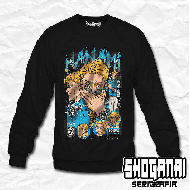 JJK52 Kento Nanami - Jujutsu Kaisen / Crewneck - Poleron Polo 1