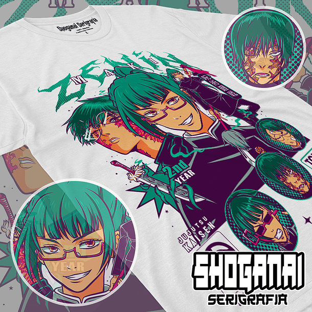 JJK54 Maki Zenin - Jujutsu Kaisen / Polera manga corta 1