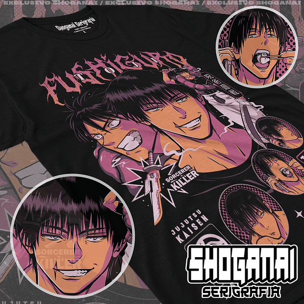 JJK55 Toji Fushiguro - Jujutsu Kaisen / Polera manga corta 1
