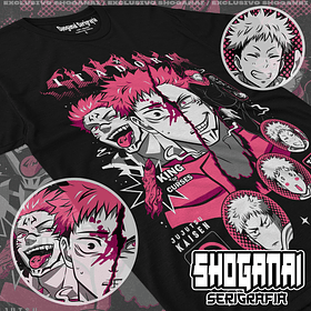 JJK56 OP2 Itadori X Sukuna - Jujutsu Kaisen / Polera manga corta
