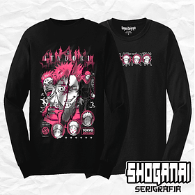 JJK56 OP2 Itadori X Sukuna - Jujutsu Kaisen / Polera manga larga