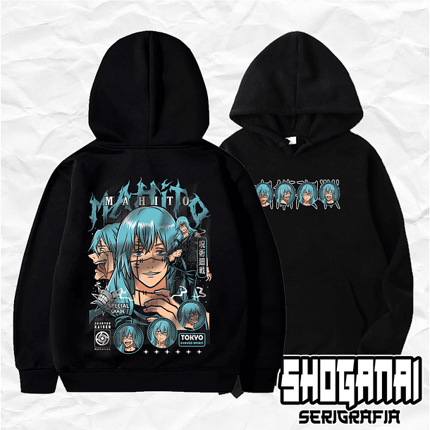 JJK57 Mahito - Jujutsu Kaisen / Hoddie - Poleron Canguro 1
