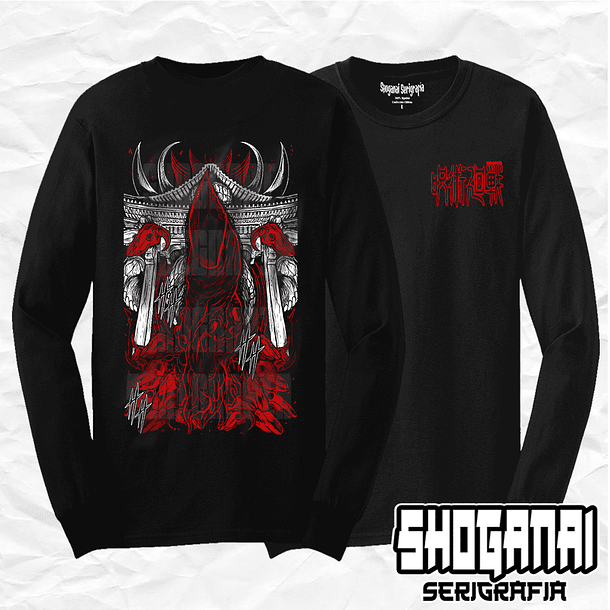 JJK62 Ryomen Sukuna - Jujutsu Kaisen / Polera manga larga 1