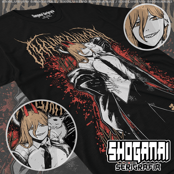 CHSM25 Power - Chainsawman / Polera manga corta 1