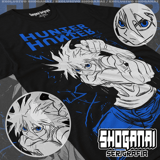 HXH01 Killua Zoldyck - Hunter X Hunter / Polera manga corta 1