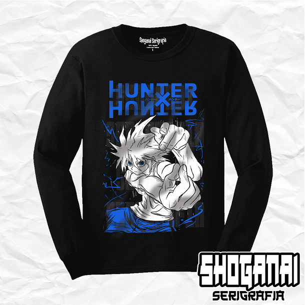 HXH01 Killua Zoldyck - Hunter X Hunter / Polera manga larga 1