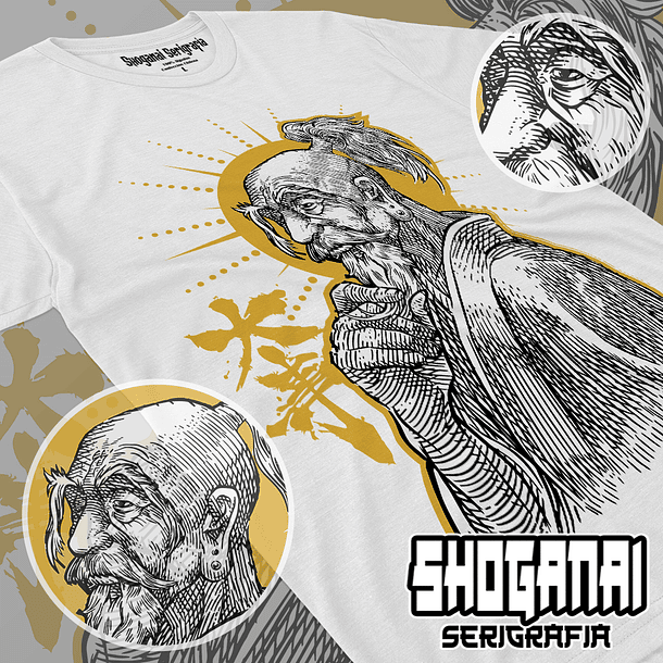 HXH03 Isaac Netero - Hunter X Hunter / Polera manga corta 1