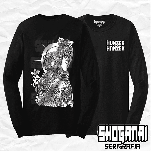HXH03 OP2 Isaac Netero - Hunter X Hunter / Polera manga larga 1