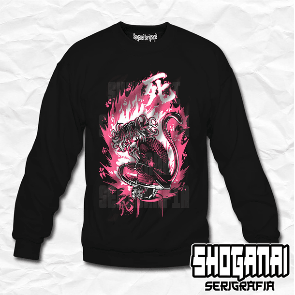 HXH07 Neferpitou - Pitou - Hunter X Hunter / Crewneck - Poleron Polo 1