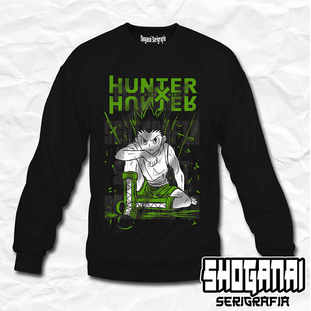 HXH08 Gon Freecs - Hunter X Hunter / Crewneck - Poleron Polo 1