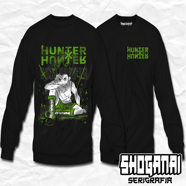 HXH08 Gon Freecs - Hunter X Hunter / Crewneck - Poleron Polo 1