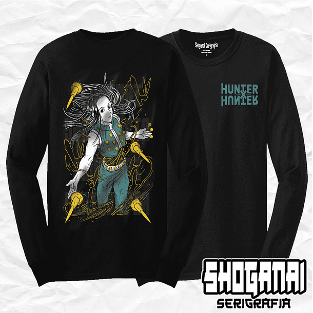 HXH12 Illumi Zoldyck - Hunter X Hunter / Polera manga larga 1