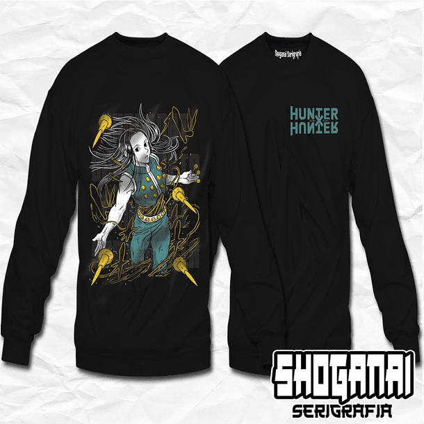HXH12 Illumi Zoldyck - Hunter X Hunter / Crewneck - Poleron Polo 1