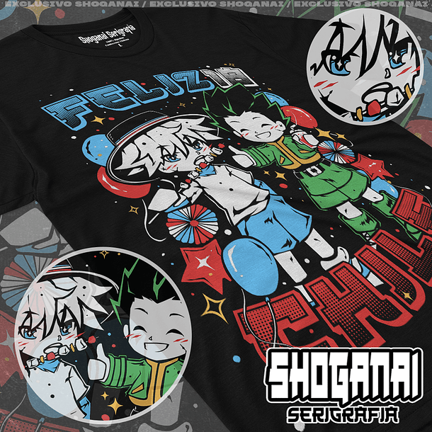 HXH21 Killua y Gon Fiestas Patrias 18SEPT - Hunter X Hunter / Polera manga corta 1
