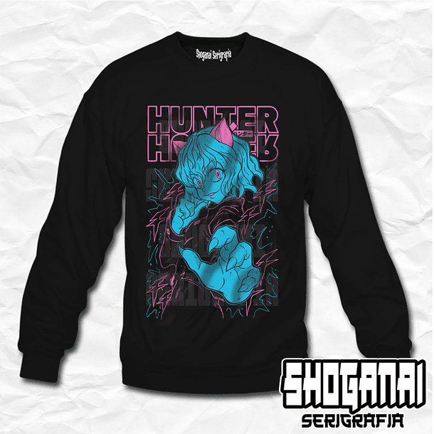 HXH22 Neferpitou - Pitou - Hunter X Hunter / Crewneck - Poleron Polo 1
