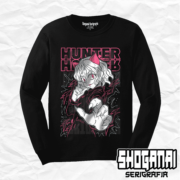 HXH22 OP2 Neferpitou - Pitou - Hunter X Hunter / Polera manga larga 1