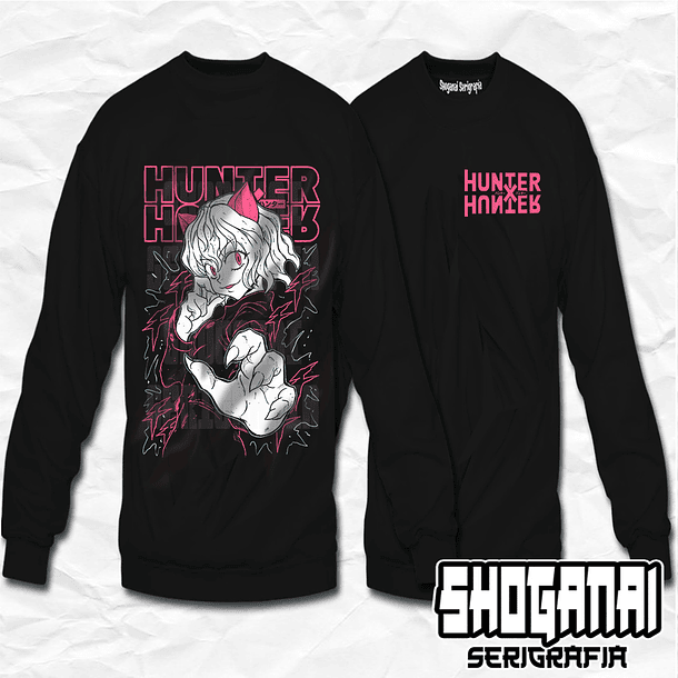 HXH22 OP2 Neferpitou - Pitou - Hunter X Hunter / Crewneck - Poleron Polo 1