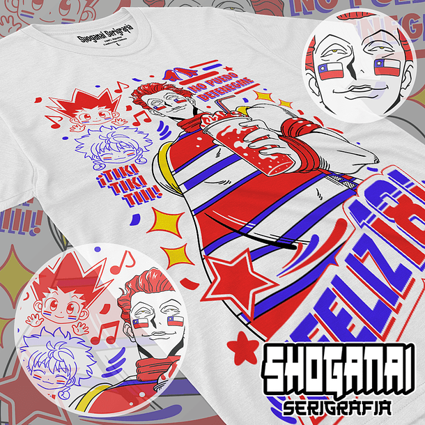 HXH33 Hisoka Fiestas Patrias 18SEPT - Hunter X Hunter / Polera manga corta 1