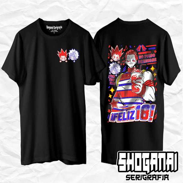 HXH33 Hisoka Fiestas Patrias 18SEPT - Hunter X Hunter / Polera manga corta 1
