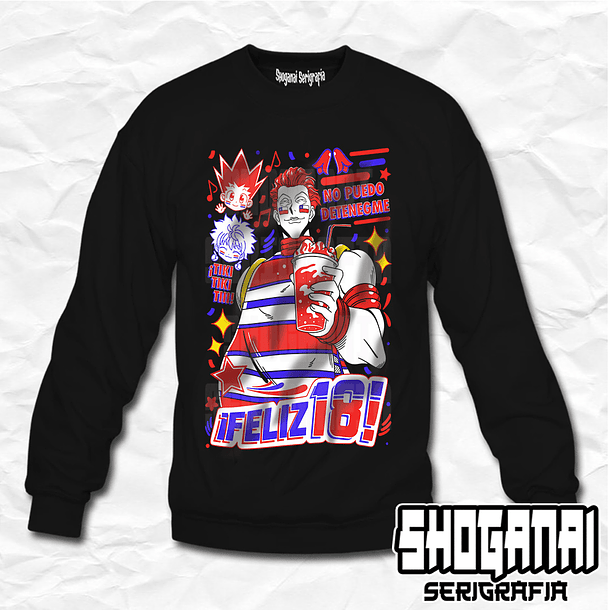 HXH33 Hisoka Fiestas Patrias 18SEPT - Hunter X Hunter / Crewneck - Poleron Polo 1