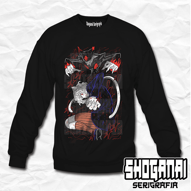 HXH34 Neferpitou - Pitou - Hunter X Hunter / Crewneck - Poleron Polo 1